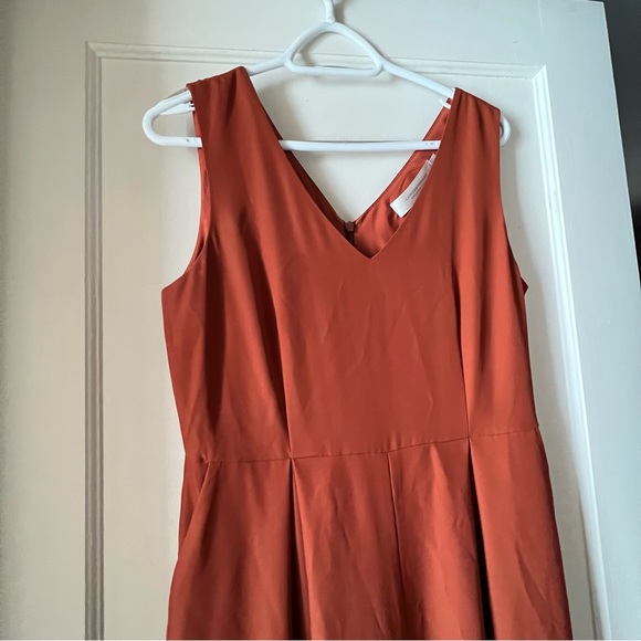 Orange Wide Leg Jumpsuit - Picture 3 of 7